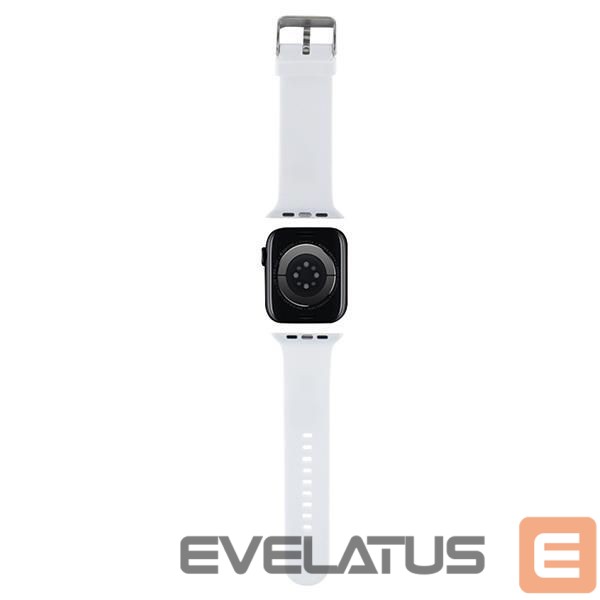 Back panel cover Karl Lagerfeld Karl Lagerfeld 3D Rubber Karl Head strap for Apple Watch 38/40/41mm - white