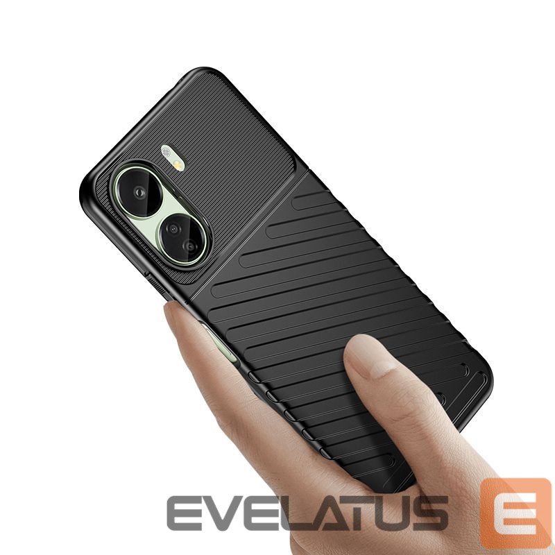 Back panel cover Hurtel Thunder Case armored case for Xiaomi Redmi 13c - black