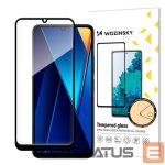 Protective glass Hurtel  Wozinsky Full Glue Tempered Glass with Black Frame for Xiaomi POCO C65/Redmi 13C 