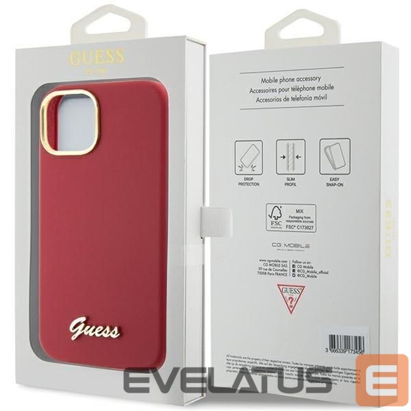 Back panel cover Guess Red