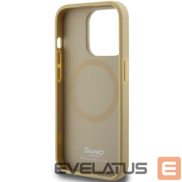 Back panel cover Hello Kitty Hello Kitty Leather Kitty Head MagSafe case for iPhone 13 Pro / 13 - gold