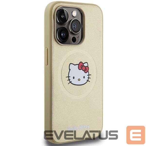 Back panel cover Hello Kitty Hello Kitty Leather Kitty Head MagSafe case for iPhone 13 Pro / 13 - gold