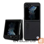 Back panel cover BMW  BMW Leather Hot Stamp case for Samsung Galaxy Z Flip 5 - black 