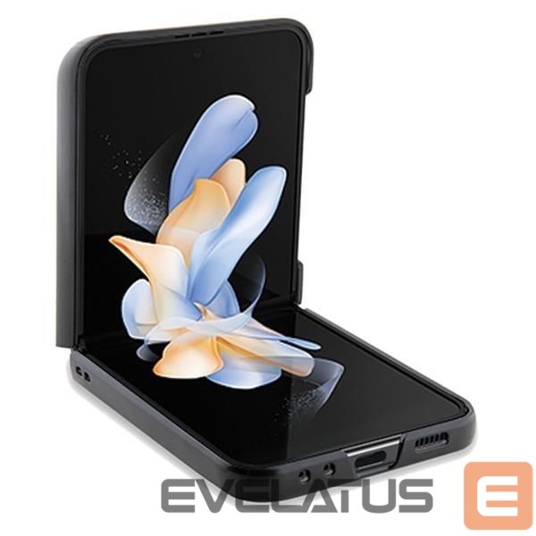 Back panel cover BMW BMW Leather Hot Stamp case for Samsung Galaxy Z Flip 5 - black