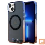 Back panel cover BMW  BMW Gradient Bumper MagSafe Case for iPhone 15 Plus / 14 Plus - Gray 
