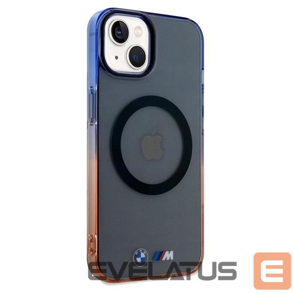 Back panel cover BMW BMW Gradient Bumper MagSafe Case for iPhone 15 Plus / 14 Plus - Gray