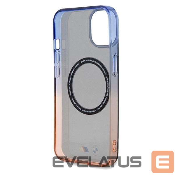 Back panel cover BMW BMW Gradient Bumper MagSafe Case for iPhone 15 Plus / 14 Plus - Gray