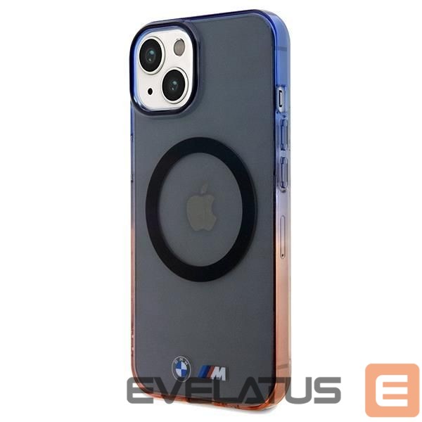 Back panel cover BMW BMW Gradient Bumper MagSafe Case for iPhone 15 Plus / 14 Plus - Gray
