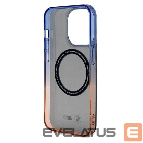 Back panel cover BMW BMW Gradient Bumper MagSafe case for iPhone 15 Pro Max - gray