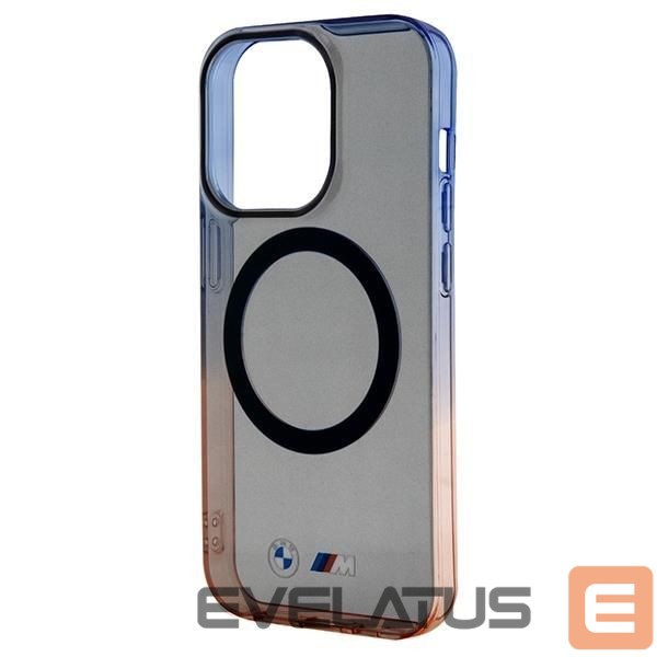 Back panel cover BMW BMW Gradient Bumper MagSafe case for iPhone 15 Pro Max - gray
