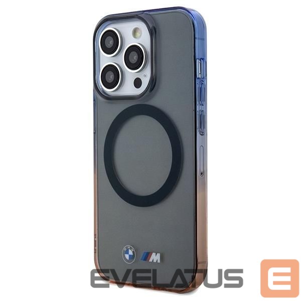 Back panel cover BMW BMW Gradient Bumper MagSafe case for iPhone 15 Pro Max - gray