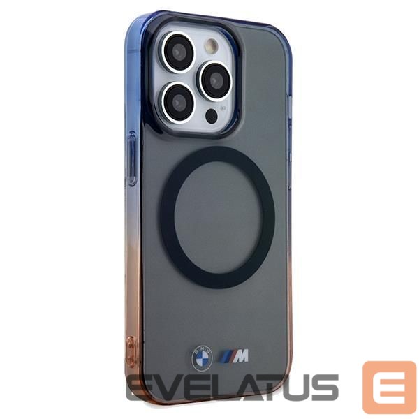 Back panel cover BMW BMW Gradient Bumper MagSafe case for iPhone 15 Pro Max - gray