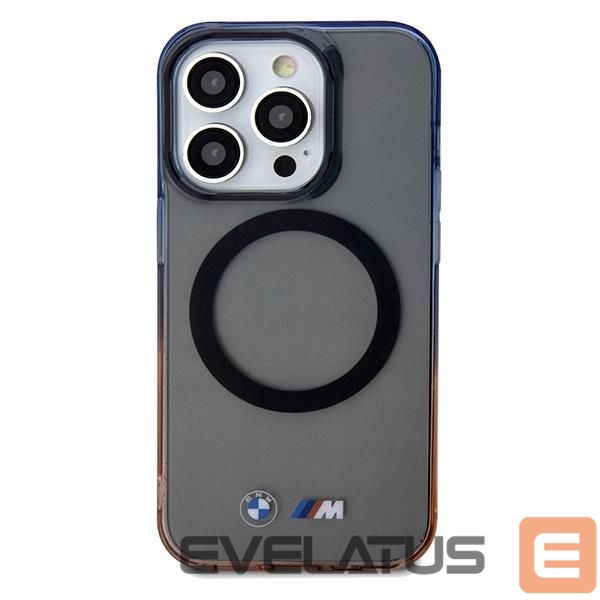 Back panel cover BMW BMW Gradient Bumper MagSafe case for iPhone 15 Pro Max - gray