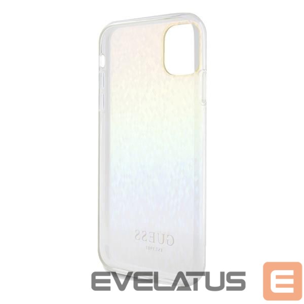 Back panel cover Guess Guess IML Faceted Mirror Disco Iridescent case for iPhone 11 / Xr - multicolor