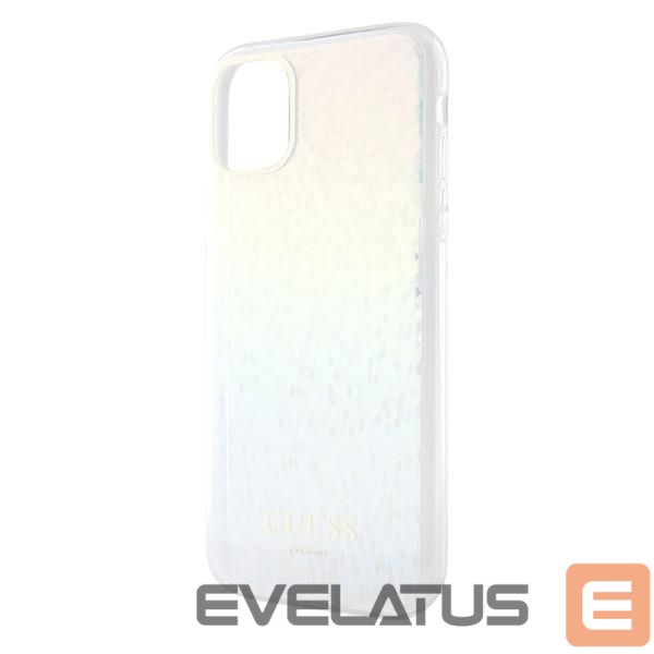 Back panel cover Guess Guess IML Faceted Mirror Disco Iridescent case for iPhone 11 / Xr - multicolor