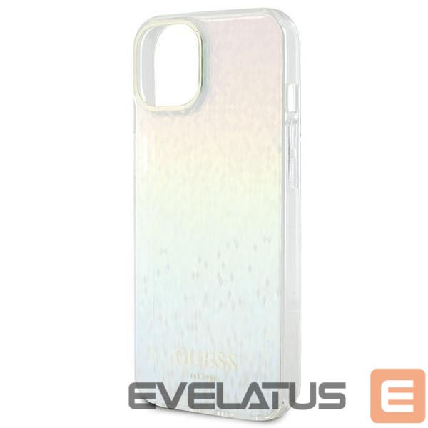 Back panel cover Guess Guess IML Faceted Mirror Disco Iridescent case for iPhone 12/12 Pro - multicolor