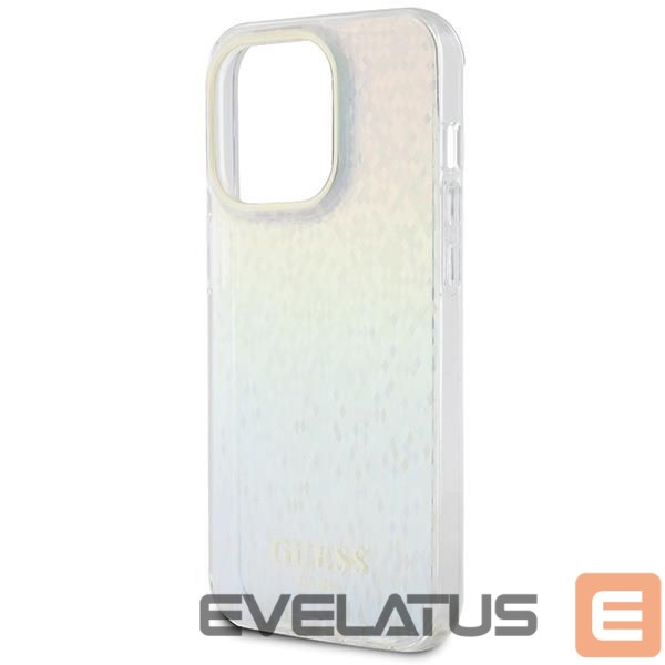 Back panel cover Guess Guess IML Faceted Mirror Disco Iridescent case for iPhone 14 Pro - multicolored