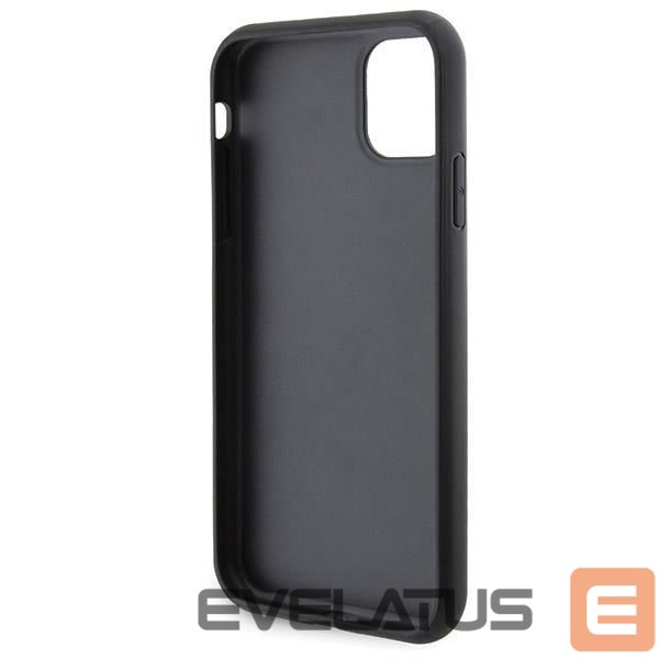 Back panel cover Karl Lagerfeld Karl Lagerfeld Gripstand Saffiano Choupette Pins Case for iPhone 11 / Xr - Black