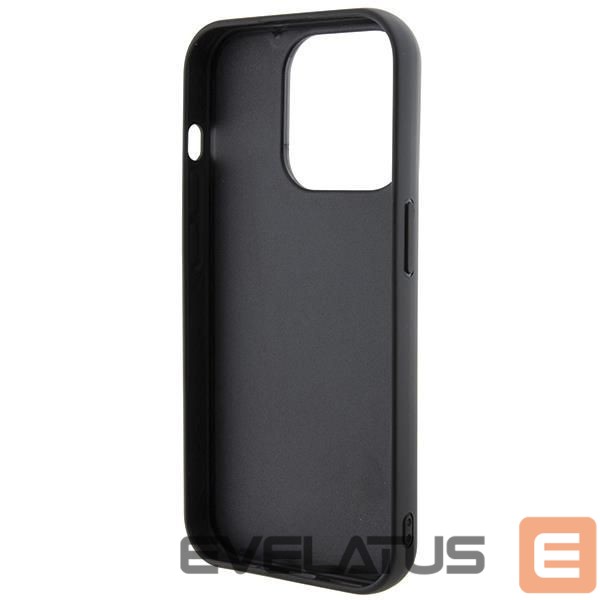 Back panel cover Karl Lagerfeld Karl Lagerfeld Gripstand Saffiano Karl&Choupette Pins case for iPhone 13 Pro / 13 - black