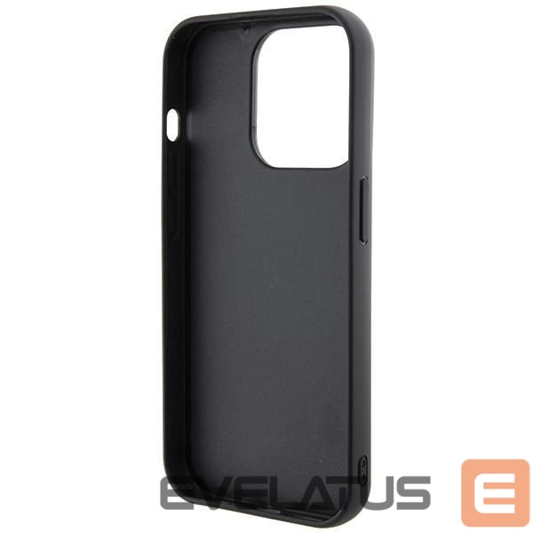 Back panel cover Karl Lagerfeld Karl Lagerfeld Gripstand Saffiano Karl&Choupette Pins case for iPhone 14 Pro - black