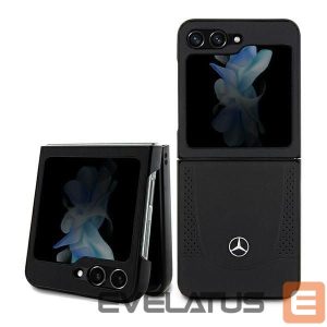 Back panel cover Mercedes-Benz  Mercedes Leather Urban case for Samsung Galaxy Z Flip 5 - black 
