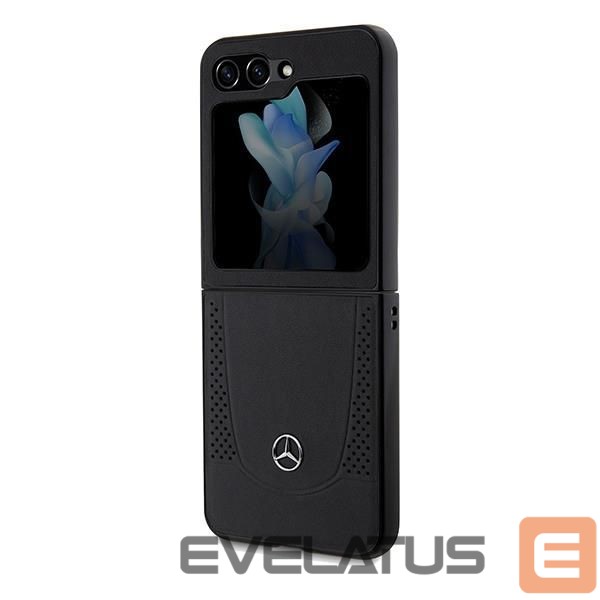 Back panel cover Mercedes-Benz Mercedes Leather Urban case for Samsung Galaxy Z Flip 5 - black
