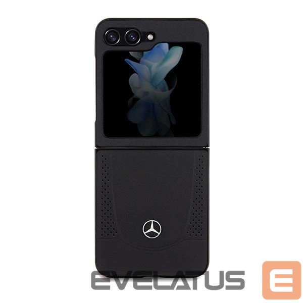 Back panel cover Mercedes-Benz Mercedes Leather Urban case for Samsung Galaxy Z Flip 5 - black