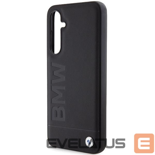 Back panel cover BMW BMW BMHCS23FESLLBK S23 FE S711 black/black Leather Hot Stamp