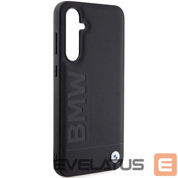 Back panel cover BMW BMW BMHCS23FESLLBK S23 FE S711 black/black Leather Hot Stamp