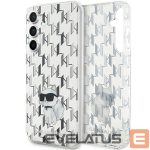 Back panel cover Karl Lagerfeld  Karl Lagerfeld KLHCS23FEHNCMKLT S23 FE S711 transparent hardcase Monogram Choupette 