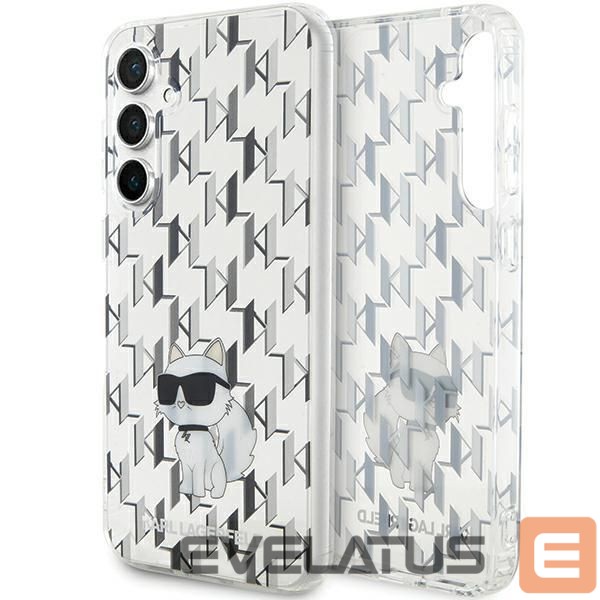 Back panel cover Karl Lagerfeld Karl Lagerfeld KLHCS23FEHNCMKLT S23 FE S711 transparent hardcase Monogram Choupette