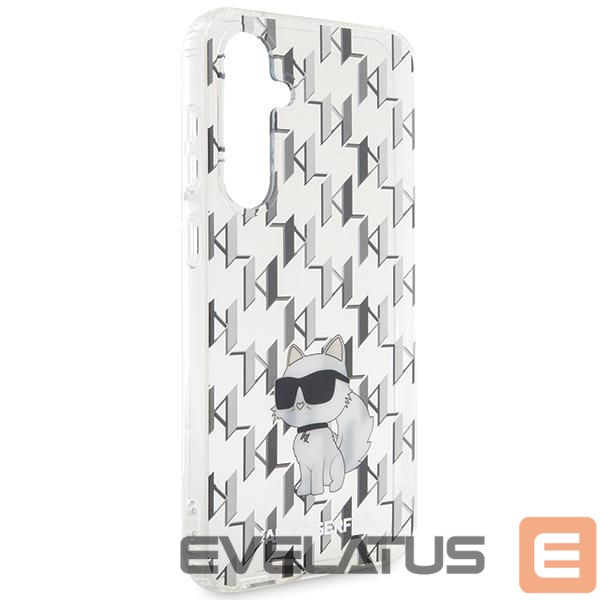 Back panel cover Karl Lagerfeld Karl Lagerfeld KLHCS23FEHNCMKLT S23 FE S711 transparent hardcase Monogram Choupette