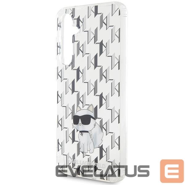 Back panel cover Karl Lagerfeld Karl Lagerfeld KLHCS23FEHNCMKLT S23 FE S711 transparent hardcase Monogram Choupette