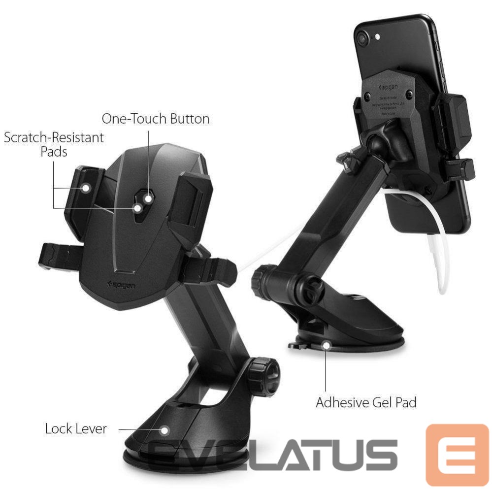 Back panel cover Spigen Spigen TS35 Car Cockpit Phone Holder - Black