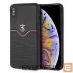 Back panel cover Ferrari  Ferrari Hardcase FEOVEHCI65BK iPhone Xs Max black/black Off Track Victory