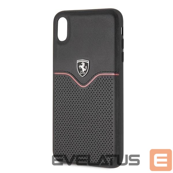 Back panel cover Ferrari Ferrari Hardcase FEOVEHCI65BK iPhone Xs Max black/black Off Track Victory