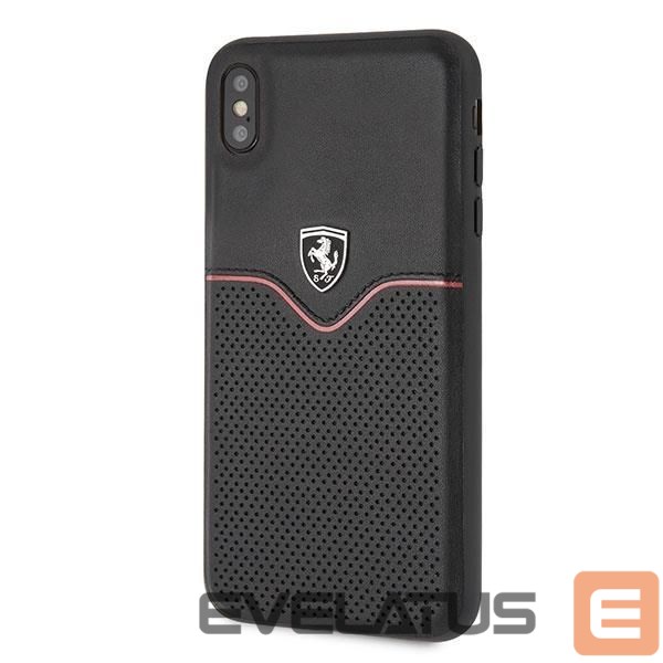 Back panel cover Ferrari Ferrari Hardcase FEOVEHCI65BK iPhone Xs Max black/black Off Track Victory