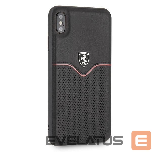 Back panel cover Ferrari Ferrari Hardcase FEOVEHCI65BK iPhone Xs Max black/black Off Track Victory