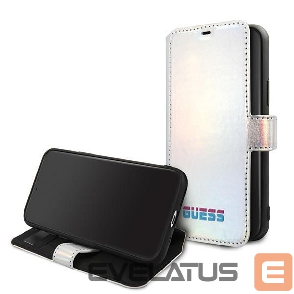 Back panel cover Guess Guess GUFLBKN65BLD iPhone 11 Pro Max silver/silver book Iridescent