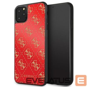 Back panel cover Guess  Guess GUHCN654GGPRE iPhone 11 Pro Max red/red hard case 4G Double Layer Glitter