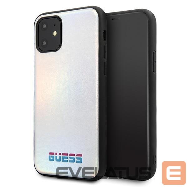 Back panel cover Guess Guess GUHCN65BLD iPhone 11 Pro Max silver/silver hard case Iridescent