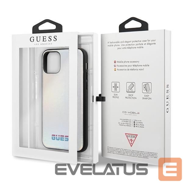 Back panel cover Guess Guess GUHCN65BLD iPhone 11 Pro Max silver/silver hard case Iridescent