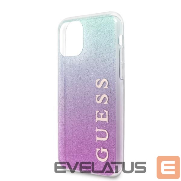 Back panel cover Guess Guess GUHCN58PCUGLPBL iPhone 11 Pro rose blue/pink blue hard case Glitter Gradient