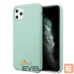 Back panel cover Guess  Guess GUHCN65LSLMGG iPhone 11 Pro Max green/green hard case Silicone Vintage Gold Logo