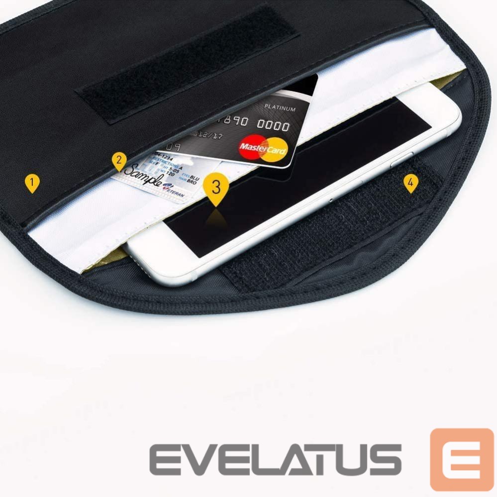 Other Hurtel Anti-theft Case for Car Keys Phone Radio Blocking Faraday Box Faraday Cage 20cm x 11cm Black
