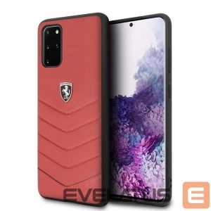 Back panel cover Ferrari  Ferrari Hardcase FEHQUHCS67RE S20+ G985 red/red Heritage