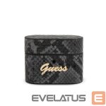 Back panel cover Guess  Guess GUACAPPUNSSMLBK AirPods Pro cover black/black Python Collection
