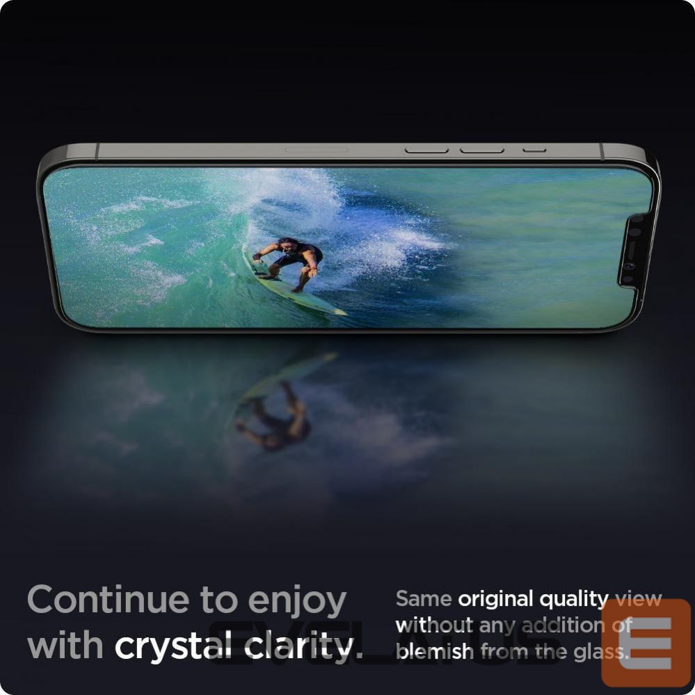 Protective glass Spigen Spigen Glas.tR EZ Fit Tempered Glass for iPhone 12 / iPhone 12 Pro - 2 pcs.