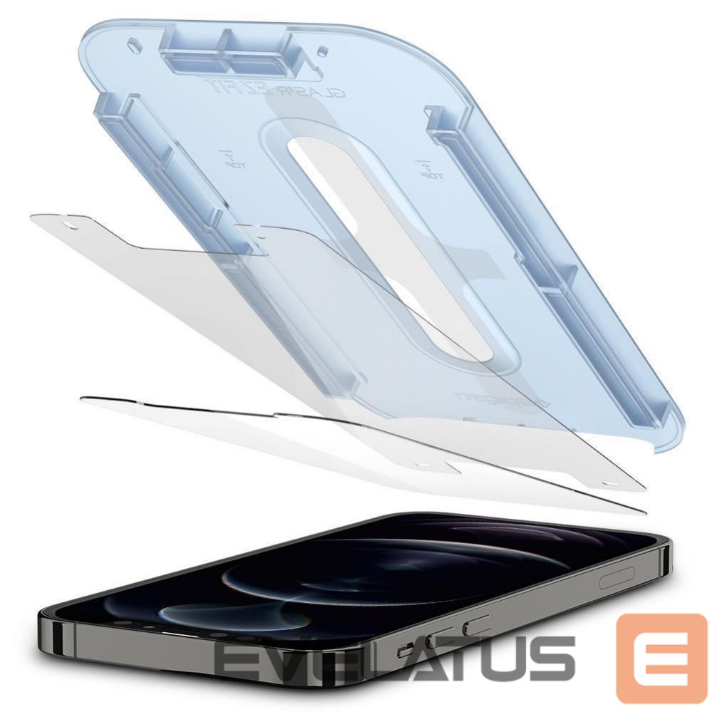 Protective glass Spigen Spigen Glas.tR EZ Fit Tempered Glass for iPhone 12 / iPhone 12 Pro - 2 pcs.