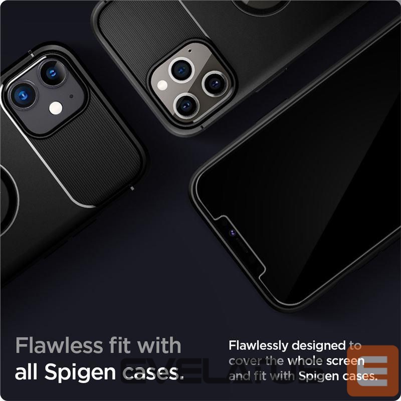 Protective glass Spigen Spigen Glas.tR EZ Fit Tempered Glass for iPhone 12 / iPhone 12 Pro - 2 pcs.